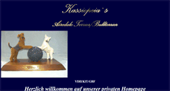 Desktop Screenshot of kassiopeia-airedale-terrier.de